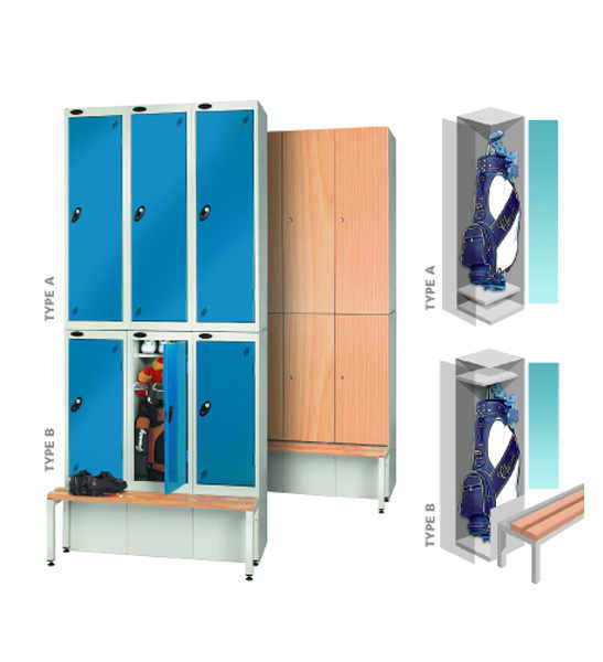 twin and two person lockers